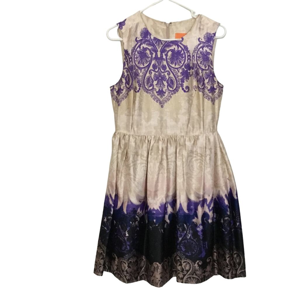 JOE FRESH Women’s Multicolored Sleeveless Shift Dress Watercolor Size 4